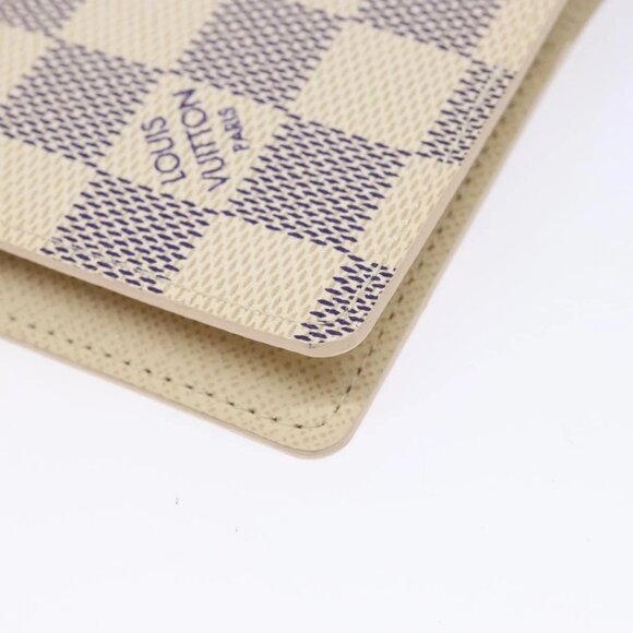 LOUIS VUITTON Damier Azur Agenda PM Day Planner Cover R20706 LV Auth 141555 - Picture 3 of 16